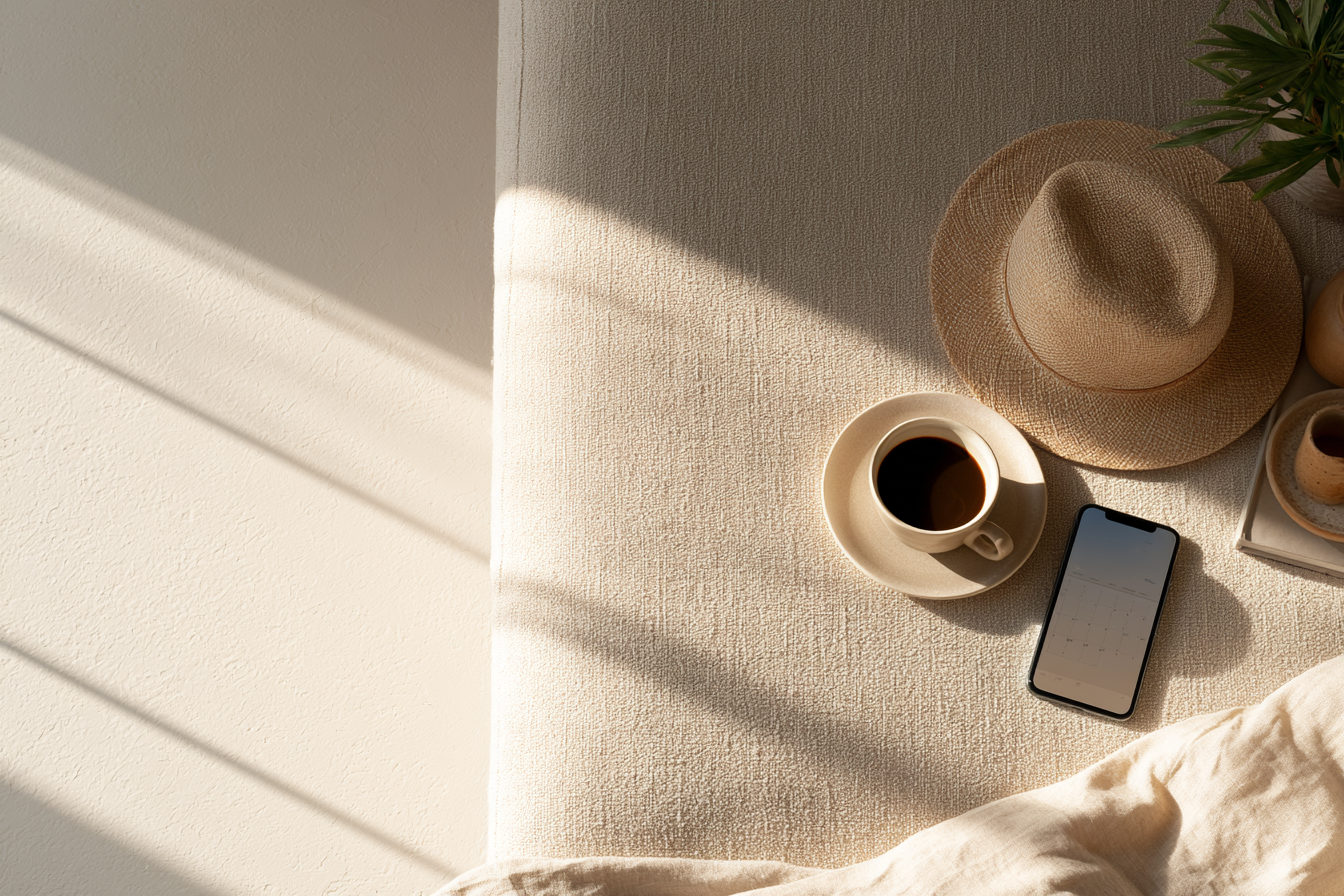 Flat lay Smartphone